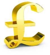 Gold Pound Sign representing rebate recovery